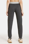 Rosaline Easy Movement Cotton Rich Joggers - Anthra Melange — thumbnail 3